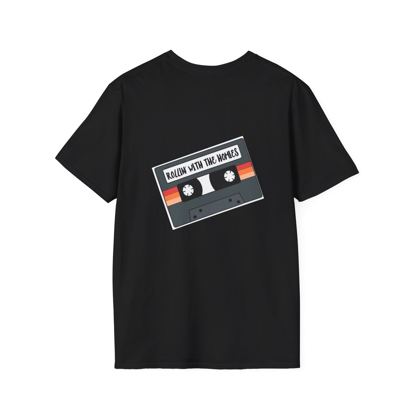 Retro 'Rollin With The Homies' Unisex Softstyle T-Shirt | Nostalgic Vibe for Friends