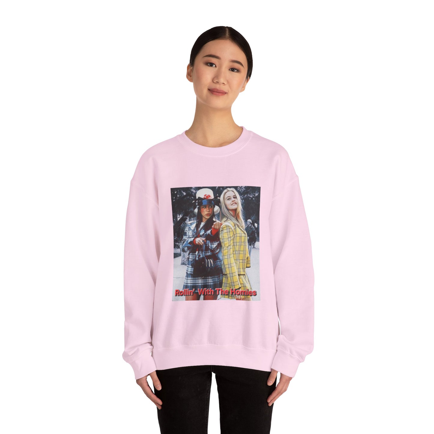 Retro Rollin' With The Homies Sweatshirt | Unisex Heavy Blend Crewneck